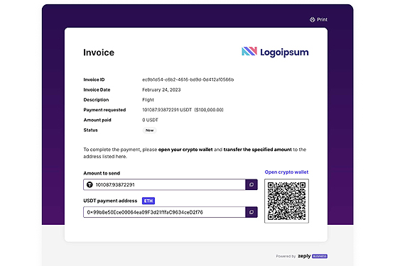 Crypto Payments Invoicing 